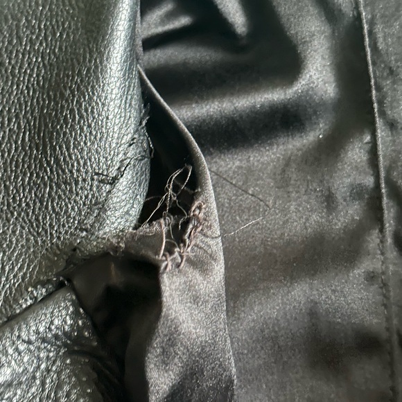 HEAVY Leather jacket- BULL HIDE and (faux) zebra hair - Picture 11 of 16